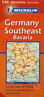 Германия Юго Восток Бавария (карта) - фото 211849