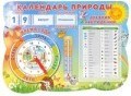 Стенд Календарь природы с карточками чисел дней недели и бланком дневника наблюдений - 2014 - фото 230206