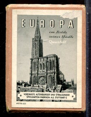 Европа | Винтажная карточная игра «Europa im Bilde seiner St?dte» (Европа в образах своих городов), ASS Nr. 625, Германия. - 1960 - фото 244607