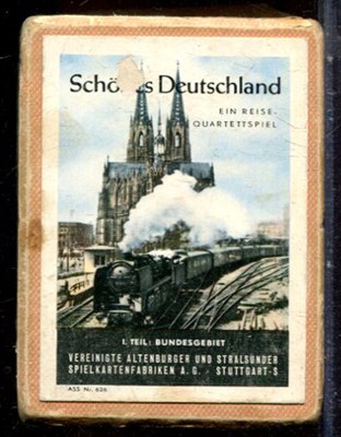 Германия | Винтажная карточная игра «Sch?nes Deutschland. Ein Reise-Quartettspiel» («Прекрасная Германия. Дорожная игра-квартет»), ASS Nr. 626, Германия. - 1960 - фото 244608