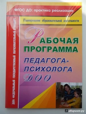 Афонькина Ю. А. - Рабочая программа педагога-психолога ДОО D003910 - Р