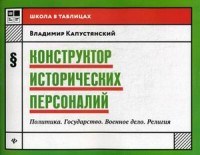 Конструктор исторических персоналий Политика Государство Военное дело Религия