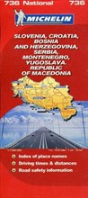 Словения Хорватия Босния-Герцеговина Сербия Черногория Македония (карта)