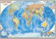 164 - Мир Политический М1:27,5 млн 101*69 настенная ламинированная