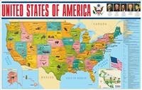 Вакс Э. - Карта США на английском языке. (58х87)