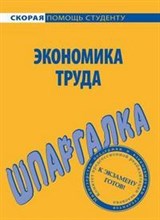 Шпаргалка Экономика труда - 2008