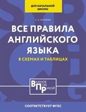 Матвеев С. - Все правила английского языка для начальной школы в таблицах и схемах - 2024