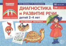 Диагностика и развитие речи детей 2-4 лет.(учебно- методическое пособие с комплектом  демонстрационн