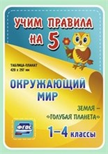 Окружающий мир Земля голубая планета 1-4 кл таблица плакат - 2015