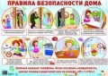 Демонстрационный плакат А2 Правила безопасности дома - 2014