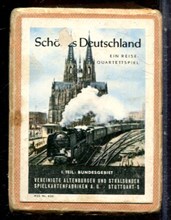 Германия | Винтажная карточная игра «Sch?nes Deutschland. Ein Reise-Quartettspiel» («Прекрасная Германия. Дорожная игра-квартет»), ASS Nr. 626, Германия. - 1960